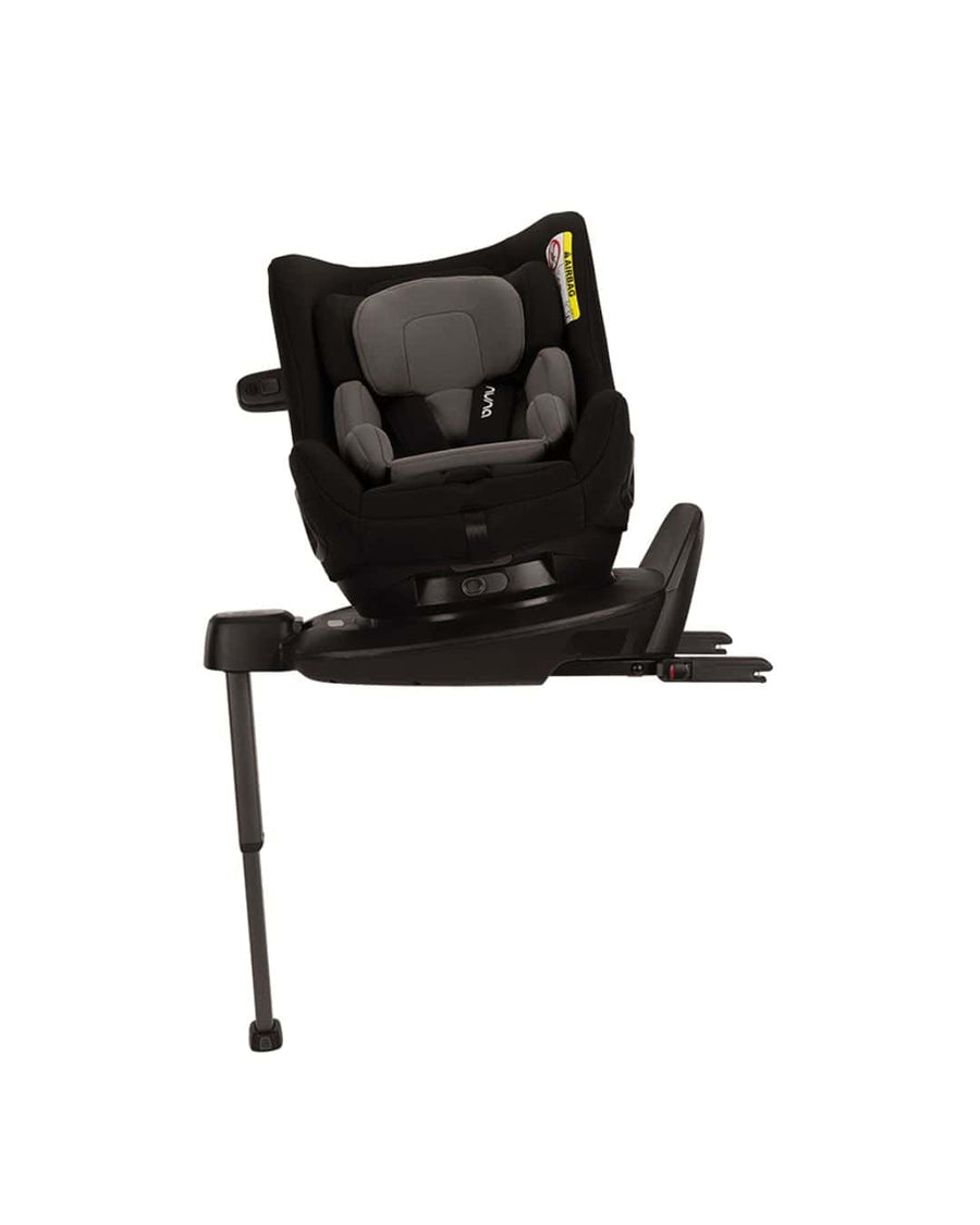Nuna PRUU 360 Car Seat in Caviar - side view