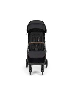 Nuna TRVL Urbn Stroller in Caviar - front view