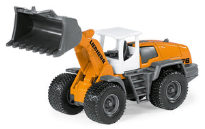 Liebherr 4 Wheel Loader Siku die-cast model, close-up detail