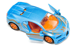 Bugatti Chiron Siku die-cast model, close-up detail