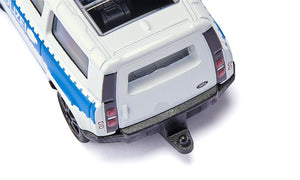 Land Rover Defender German Federal Police Siku die-cast model, close-up detail
