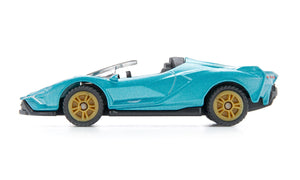 Lamborghini Sian Roadster Siku die-cast model, close-up detail