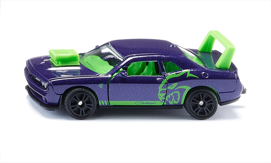 Dodge Challenger Hellcat Custom Siku die-cast model, side view