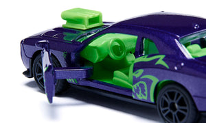Dodge Challenger Hellcat Custom Siku die-cast model, close-up detail