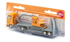 MAN Low Loader with Excavator Siku die-cast model in its Siku blister pack