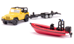Siku Jeep with Boat