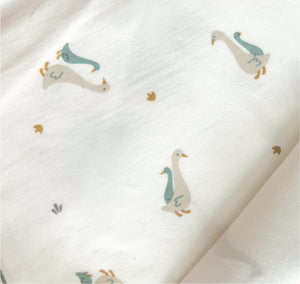 Hamako Tencel Kids Long Set in Aqua Goose — long-sleeve top and long pants