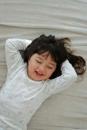 Hamako Tencel Kids Long Set in Willow — long-sleeve top and long pants