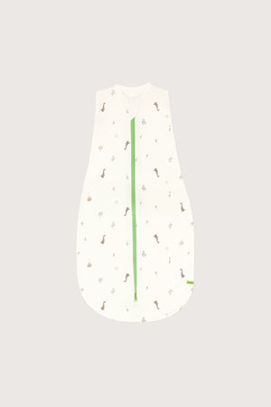 Hamako Tencel Simple Swaddle in Nest — sleeveless zip-front baby sleep bag