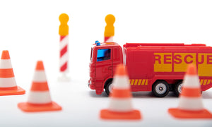 Gift Set Fire Brigade Siku die-cast model, close-up detail