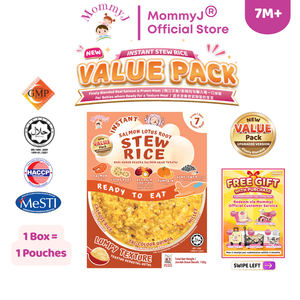 MommyJ Baby Instant Stew Rice Salmon Lotus Root 7m+ 120g