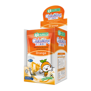 Hurix's Glukusking Orange carton with sachet