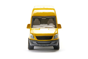 DHL Post Van Siku die-cast model, close-up detail