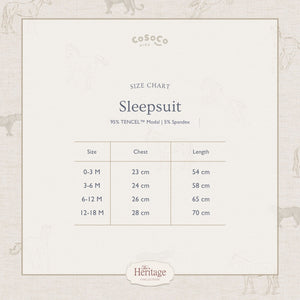Cosoco Kids Sleepsuit - Jungle Toile