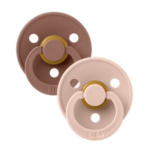 BIBS 2 Pack Colour Latex Pacifier