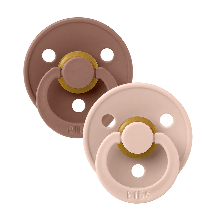 BIBS 2 Pack Colour Latex Pacifier
