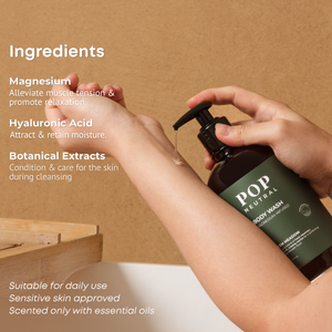 POP Neutral Magnesium Body Wash key ingredients