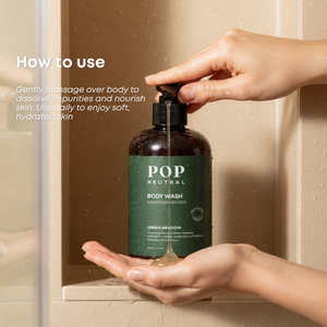 POP Neutral Magnesium Body Wash how to use