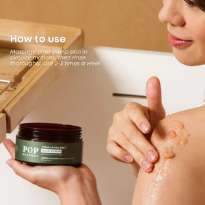POP Neutral Himalayan Salt Body Scrub how to use