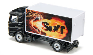 Truck With Box Body Sixt Siku die-cast model, close-up detail