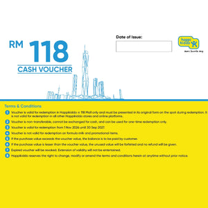 Happikiddo @ 118 Mall Pre-Opening Voucher Bundle — Pay RM800, Get RM918