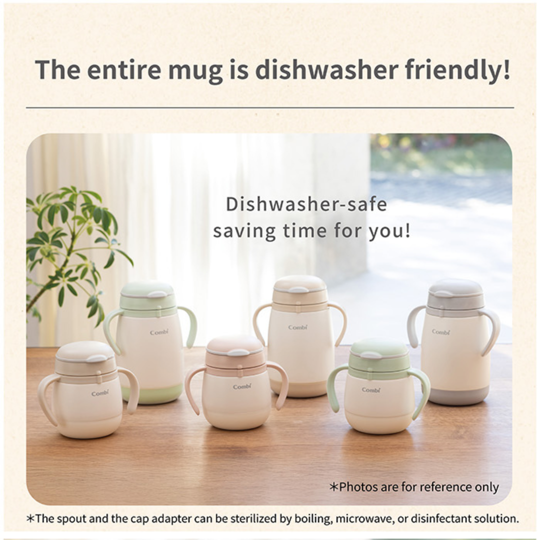 Combi Lakumug Stainless Steel Straw Mini/Large