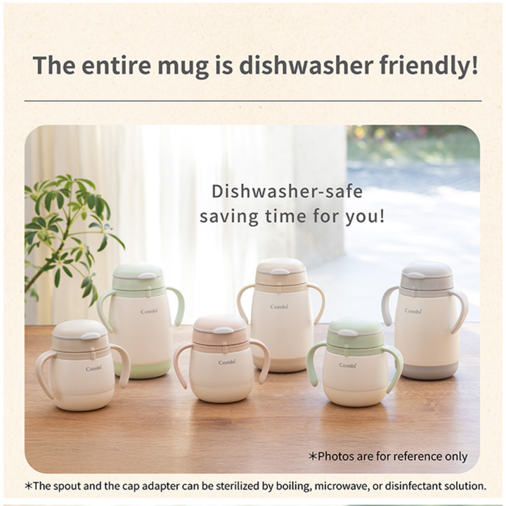 Combi Lakumug Stainless Steel Straw Mini/Large