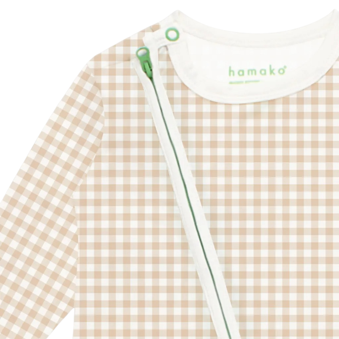 Hamako Tencel Creme Gigham (CG) Jippa Suit
