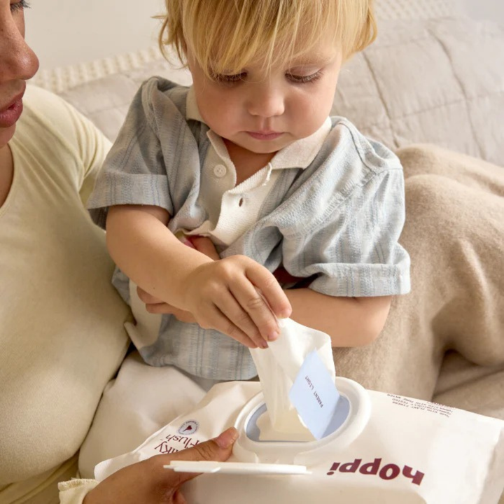 Hoppi  Flush Flushable Baby Wipes 56's/Pack