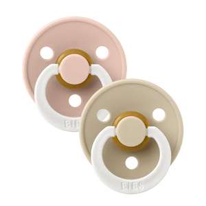 BIBS 2 Pack Colour Latex Pacifier (Glow in the Dark)