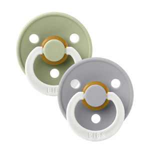 BIBS 2 Pack Colour Latex Pacifier (Glow in the Dark)