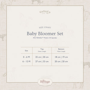 Cosoco Kids Baby Bloomer Set - Equestrian Toile