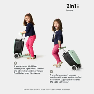 Micro Scooter Luggage Junior Velcro Blue