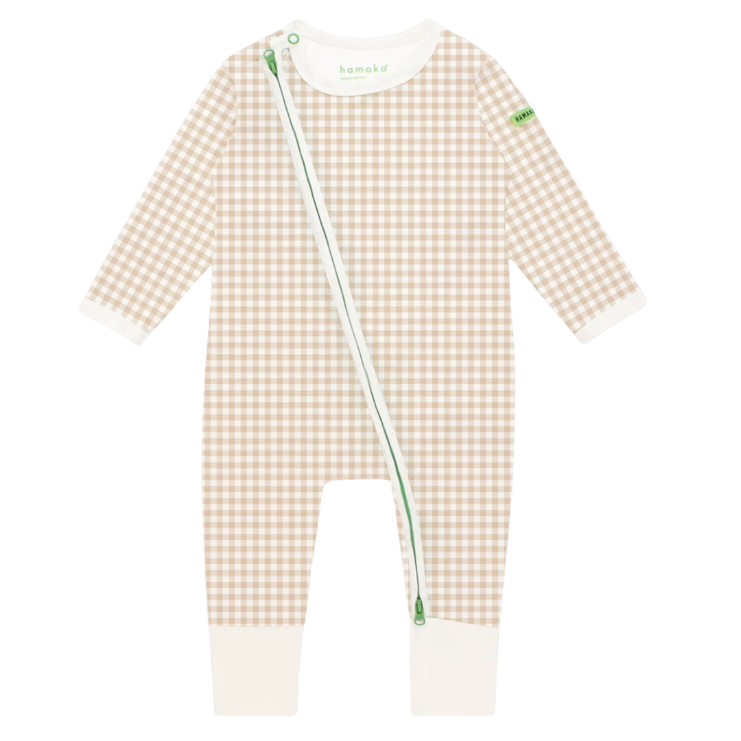 Hamako Tencel Creme Gigham (CG) Jippa Suit