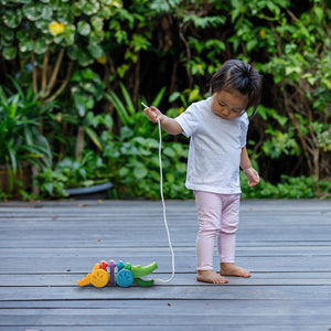 PlanToys Rainbow Alligator - lifestyle
