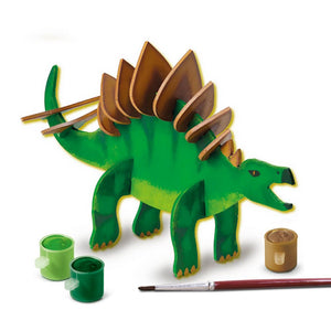 SES Creative Wooden Dino Glow in the Dark detail