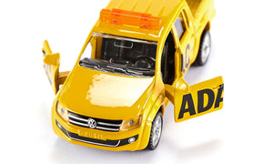 VW Amarok ADAC Pick-Up Siku die-cast model, close-up detail
