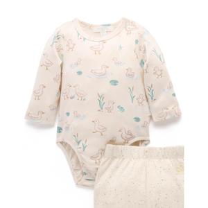 Purebaby Organic Cotton Goose 3 Piece Gift Set