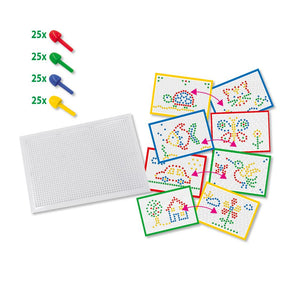 SES Creative Mosaic Board with coloured pins and sample cards