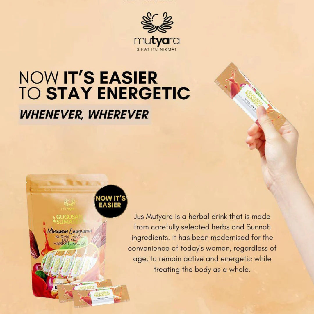 Mutyara Gugusan Sumatra Sugar Free Mini Pouch (7 Sachets x 20ml)