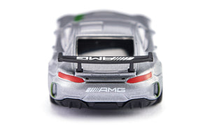 Mercedes-AMG GT4 Siku die-cast model, close-up detail