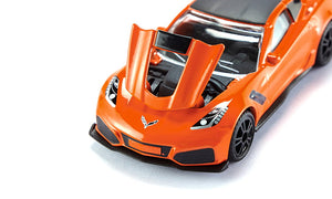 Chevrolet Corvette ZR1 Siku die-cast model, close-up detail