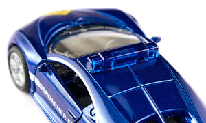 Bugatti Chiron Gendarmerie Siku die-cast model, close-up detail