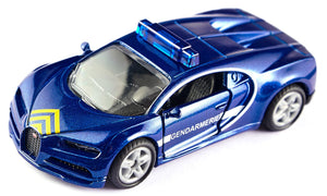 Bugatti Chiron Gendarmerie Siku die-cast model, close-up detail