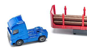 Volvo Log Transporter Siku die-cast model, side view