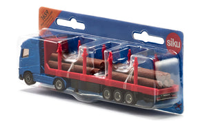 Volvo Log Transporter Siku die-cast model in its Siku blister pack