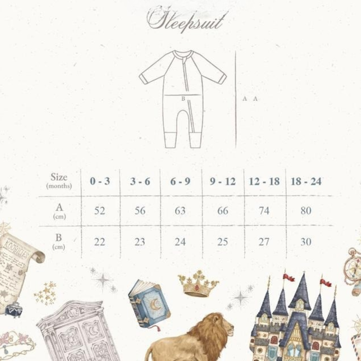 Koobicles Tencel Whimsical Wonders In Distinctal Sleepsuit