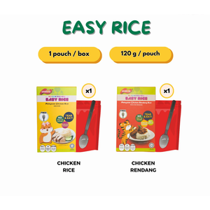 Gnubkins Ready To Eat Malaysian Chicken Rendang Rice 120G
