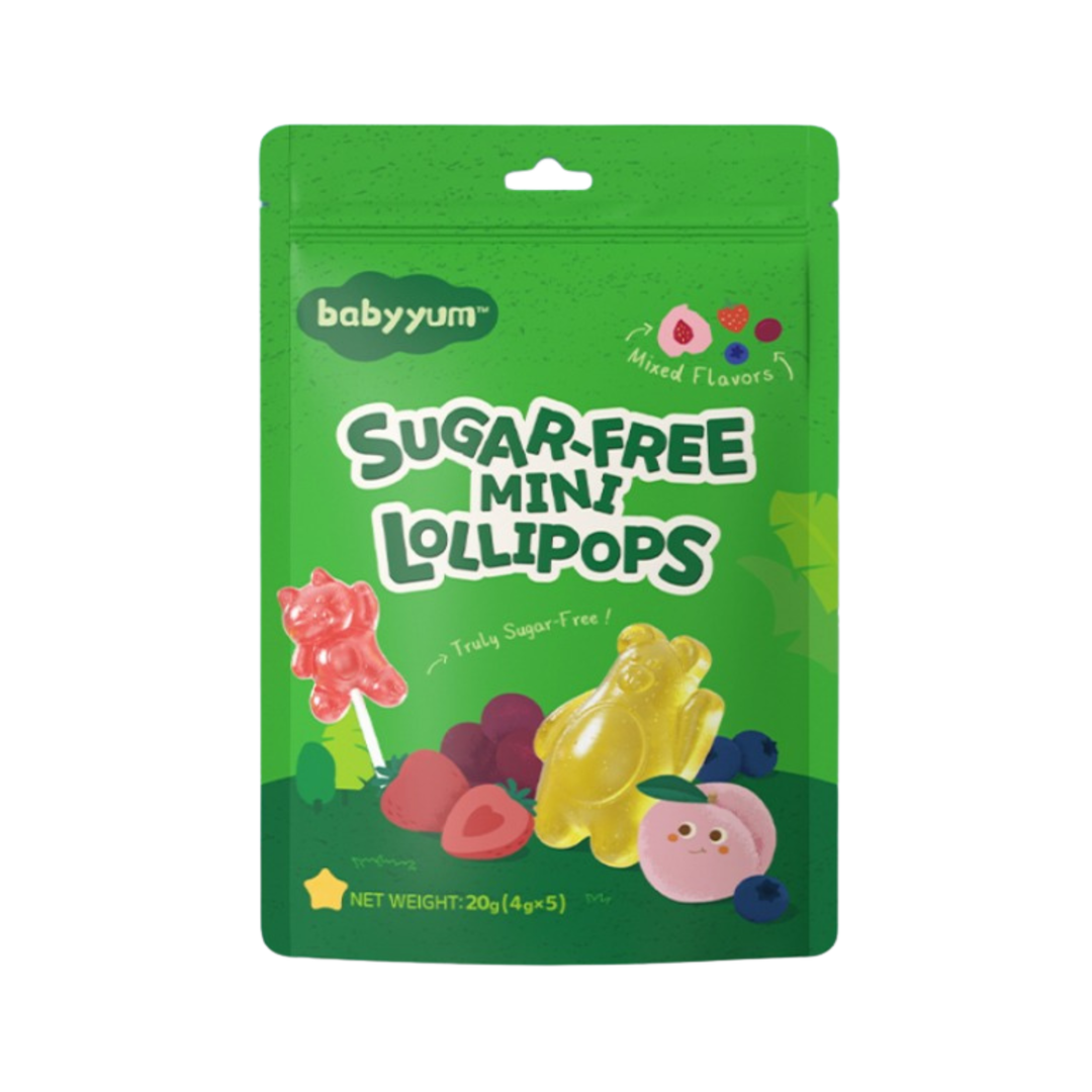 Baby Yum Sugar-Free Mini Lolipops (Mixed Flavors)