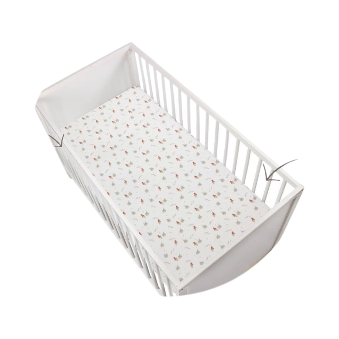 Earth Bebe Organic Bamboo Fitted Sheet (70cm x 130cm)